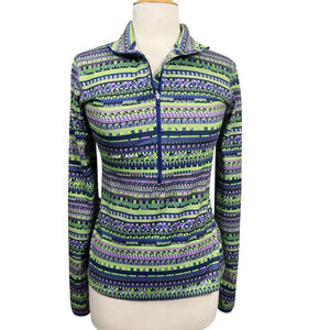 Nike Pro Dri-FIT Women’s Medium 1/4 Zip Long Sleeve Running Training Top Green P